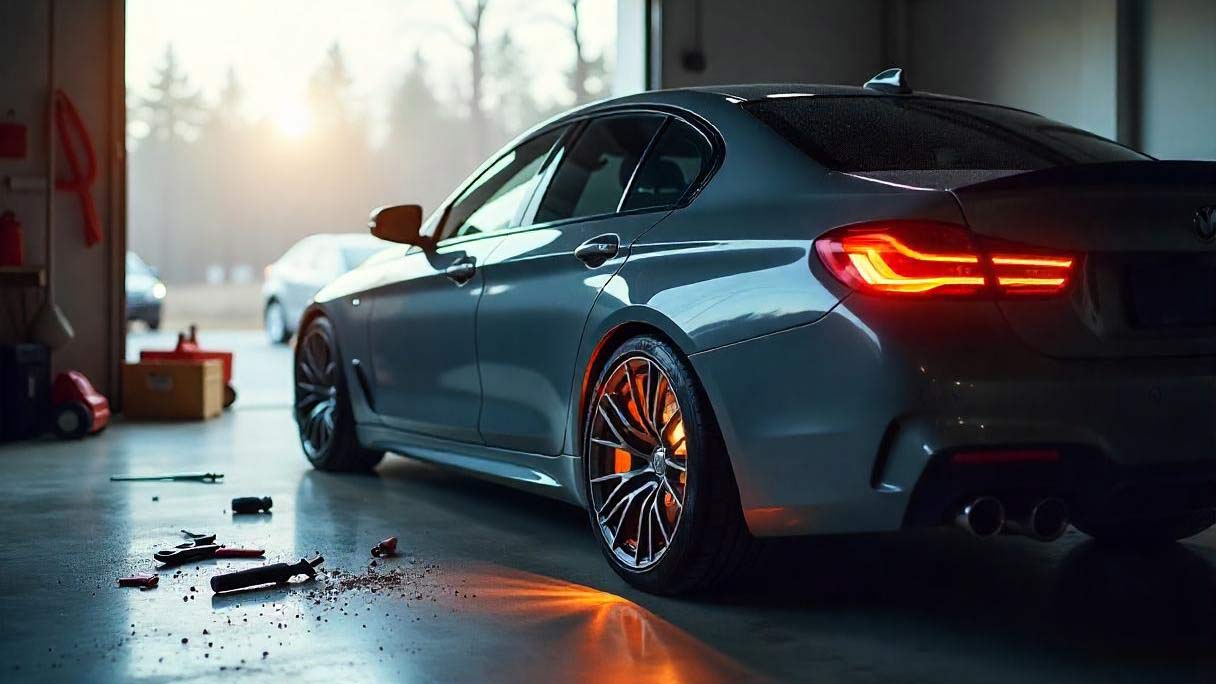 Pkw mit Getriebeschaden in einer Werkstatt in Neuss; Leitfaden zum fairen Verkauf.